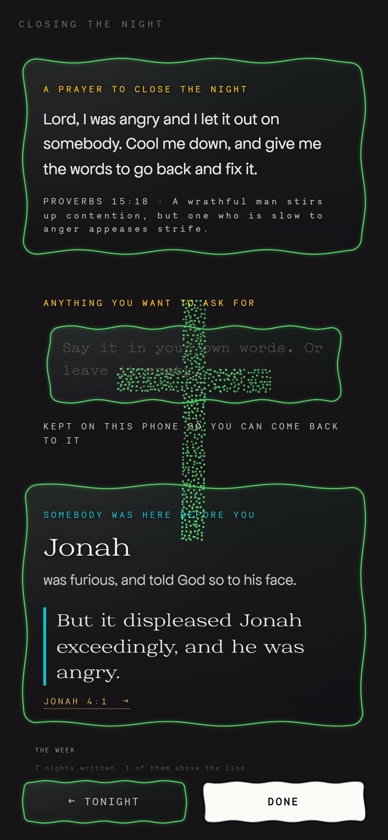 The prayer